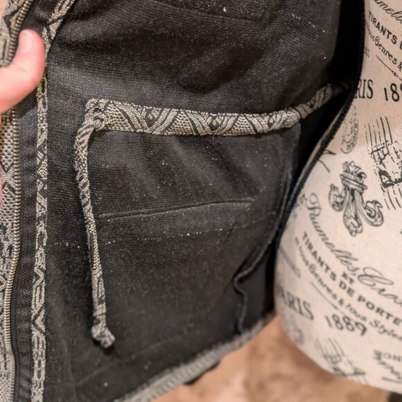 Maurices Geometric Patterned Full Zip Drawstring Jacket, Size M, Used - Picture 6 of 9